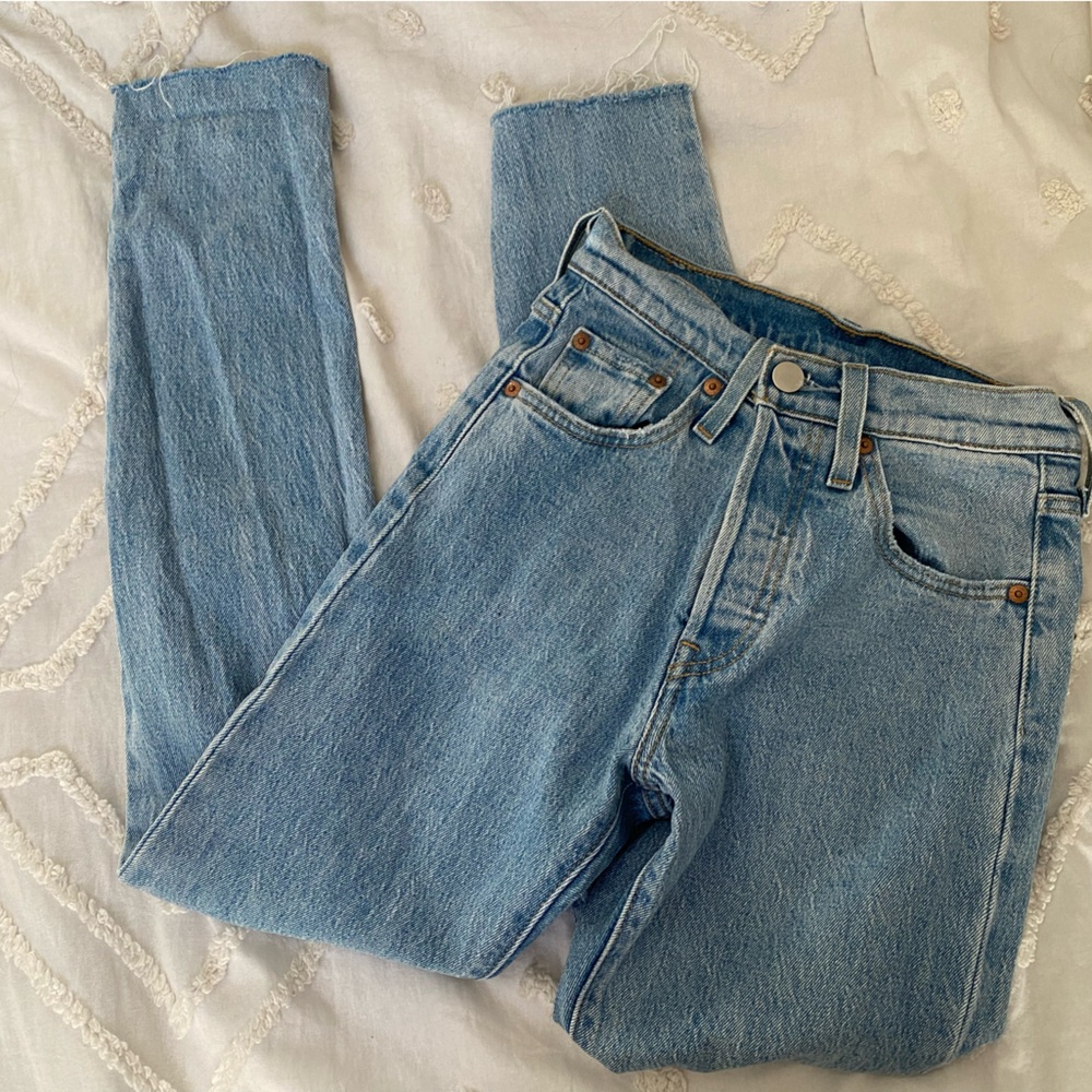 Blue Levi 501s Jeans